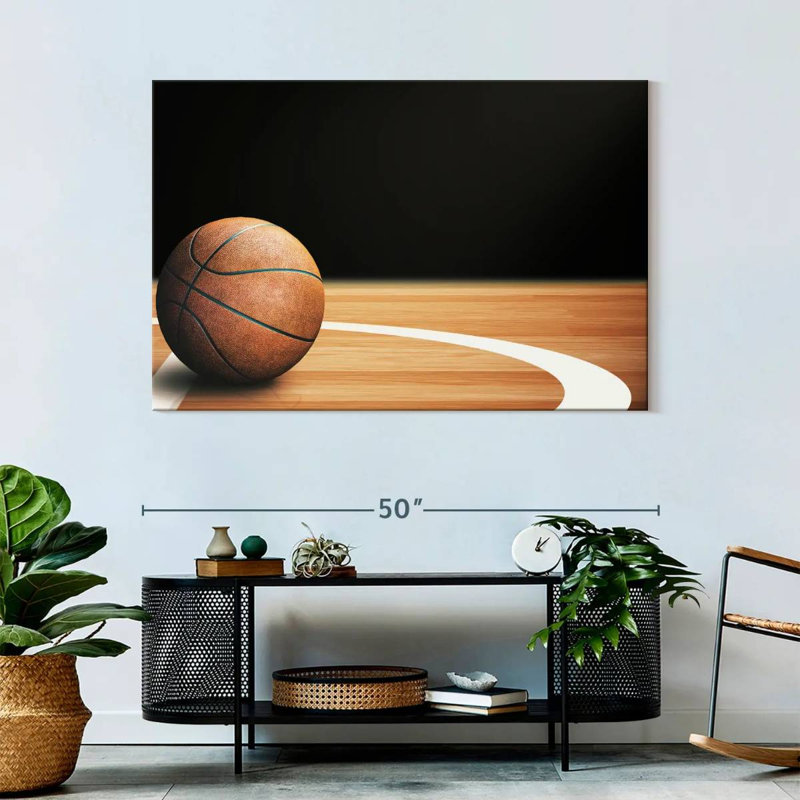  «Basketball Court Ball, H 32 po x l 48 po