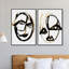 Oliver Gal Abstract Portrait Set - Paint Framed Canvas Art-265295524-265295526