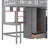 Jamner Kids Twin Loft Bed with Drawers-320072574-320072573