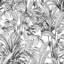 Orom II Collection Black All-over Leaves 62.5-inches wide x 9.18-feet high 3-panel Wall Mural