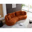 Canapé modulaire orange WKS7O, tissu durable, structure en bois massif, éponge haute densité, sièges pour 4 personnes