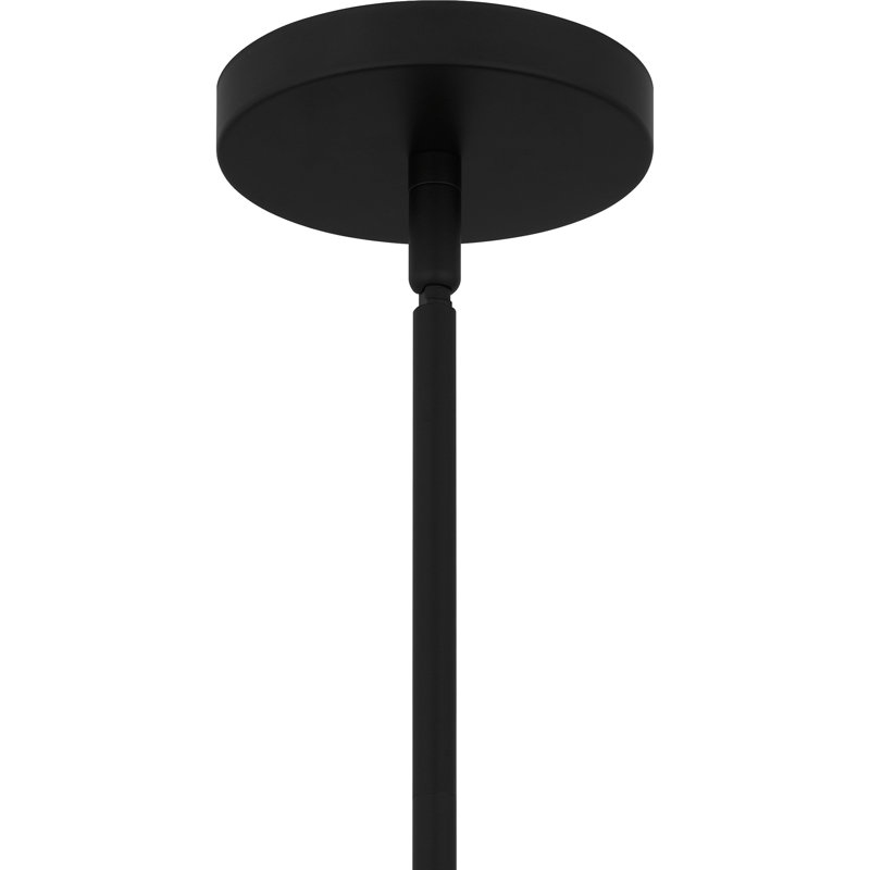 Luminaire suspendu 1 lumière Jovank, Noir mat