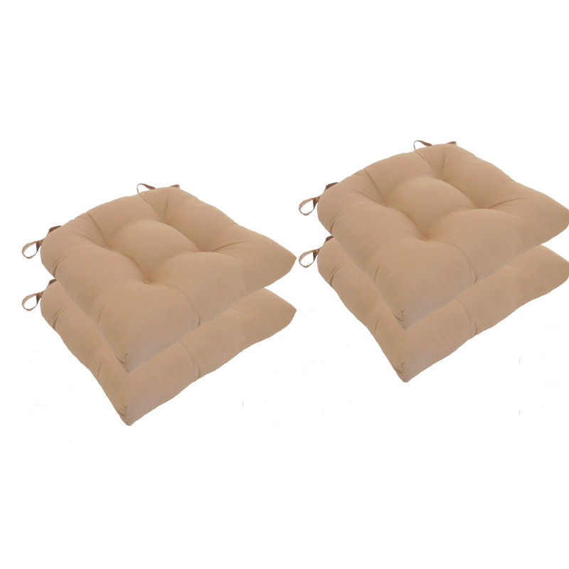 Coussin de chaise en microfibre, Brun clair