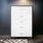 Drawer Dresser, White 5-Drawer Chest