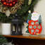 Décoration de Noël de père Noël rouge et vert 10,25 "avec ornements miniatures