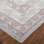 Tapis oriental gris / orange tissé à la machine Cainsville-1194746331