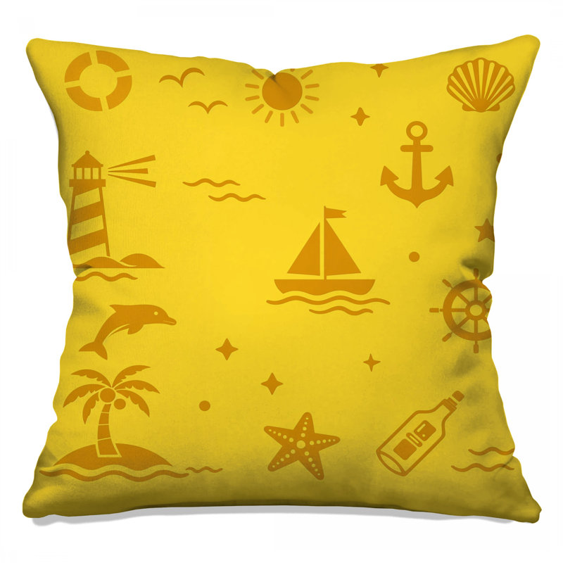 Coussins décoratifs Nautical Beach, 14 x 14 inches