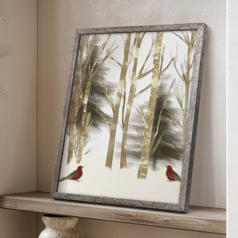 «Christmas Holiday Art», impression encadrée - bois massif, H 11 po x l 9 po