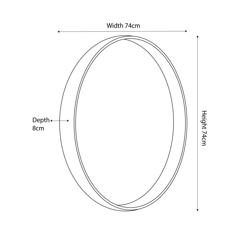 Maderia Flat Mirror