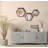 Hexagon Floating Shelves Set Of 3, Honeycomb Wall Shelves For Bathroom Kitchen Bedroom Living Room, Rustic Wood Farmhouse Storage Shelf, Wall Mounted Display Organizer-955870496