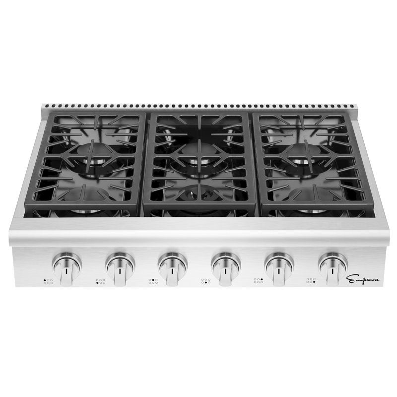 Empava 36" Stainless Steel 6 Burner Cooktop