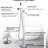 Floor Mounted Waterfall Tub Filler With Rust Resistance And Metal Handle Matte Black Hand Shower Swivel Spout-124583836