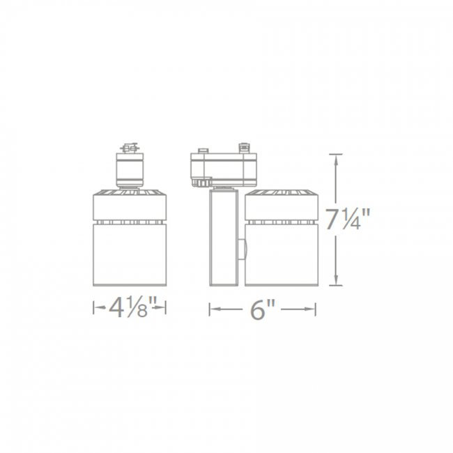Exterminator II Track Head, Brushed Nickel, 3000K/85, Narrow