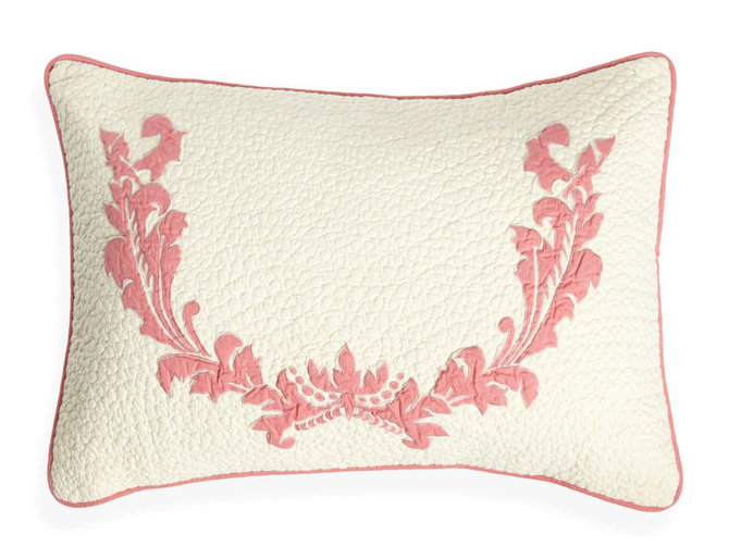 Damask Lumbar Pillow Cover & Insert, Black