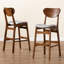 Upholstered Counter Stool with Solid Wood Frame-498637077