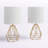 Jermaine 18.75" Table Lamp Set-657220258