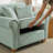  40.94'' Accent Chair with Solid Wood Legs, 2 Throw Pillows Included, Ergonomic Curved Armrest Chair for Living Room, Bedroom, Reading Nook（set of 2）-160821362