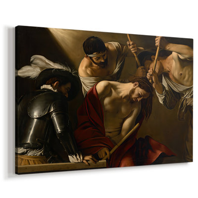 The Crowning with Thorns (Vienna Version)-Caravaggio-Gallery Wrapped Canvas-c. 1603–1607