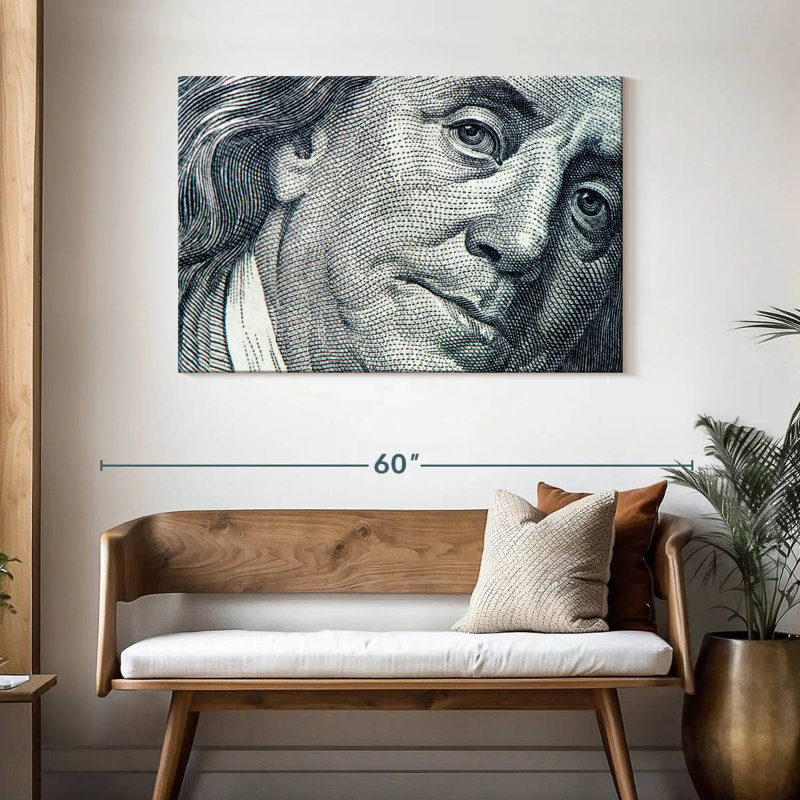 Leisha Benjamin Franklin Face, H 30 po x l 45 po