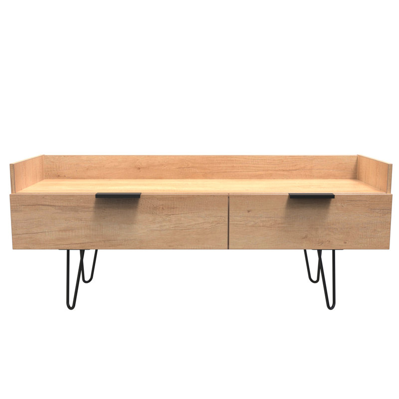 Taeyah 2 Drawer TV Unit, Oak Wood