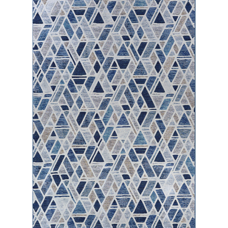 Thiessen Geometric Indoor Rug, Rectangle 2' x 3'7"