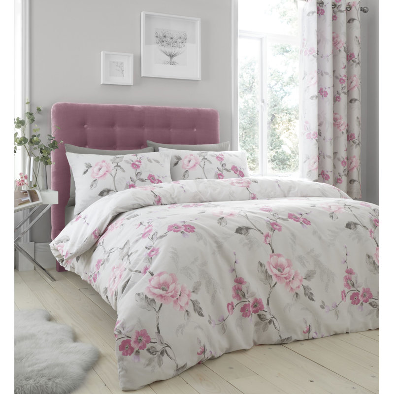 Floral Trail Duvet Cover Set, Double Duvet Cover + 2 Standard Pillowcases