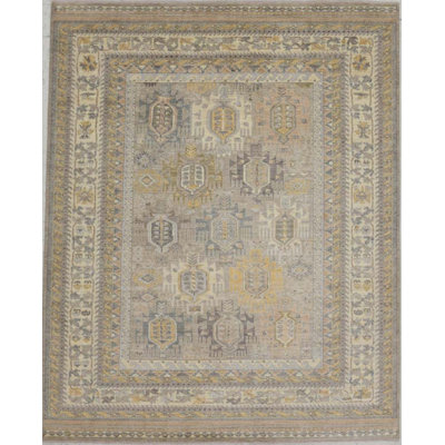 Transitional One-of-a-Kind Rectangle 8 X 9'11" Hand Knotted Area Rug