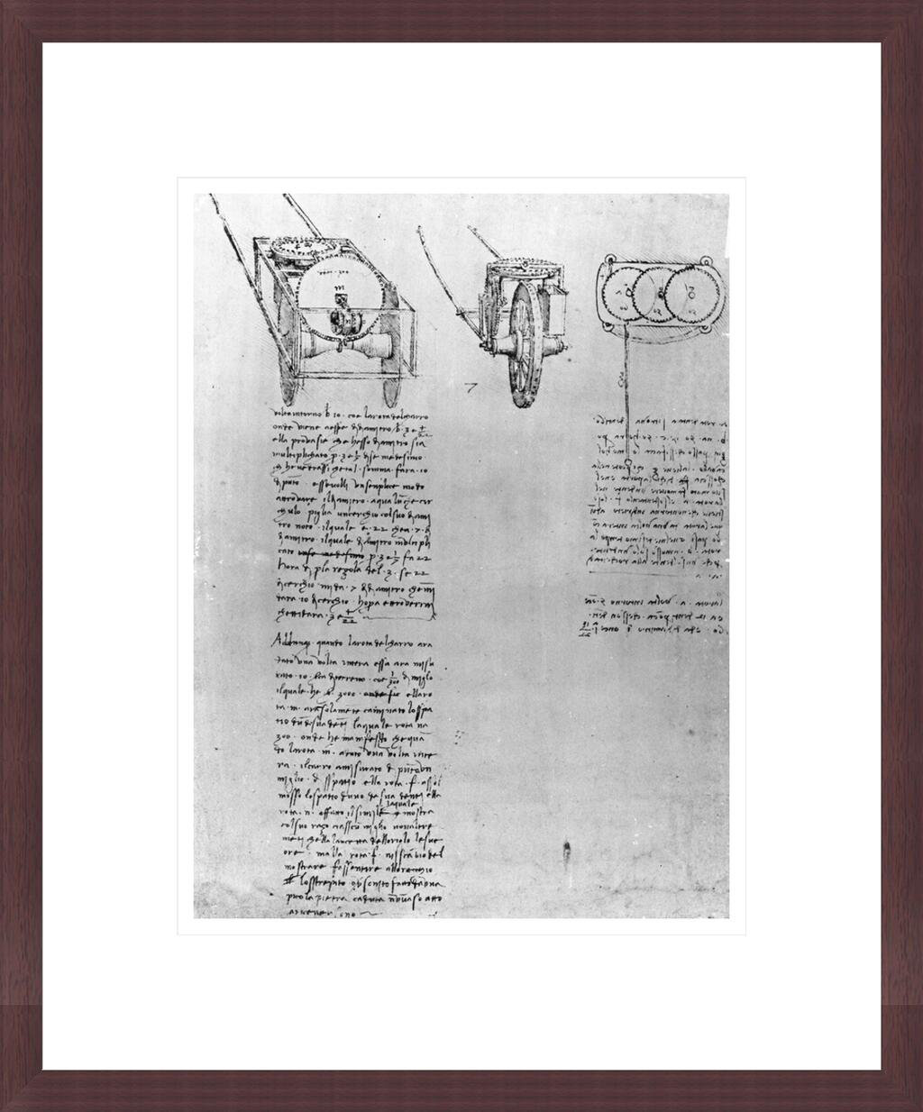 1000Museums Design for a Hodometer fol. 1r-b from the Codex Atlanticus ...