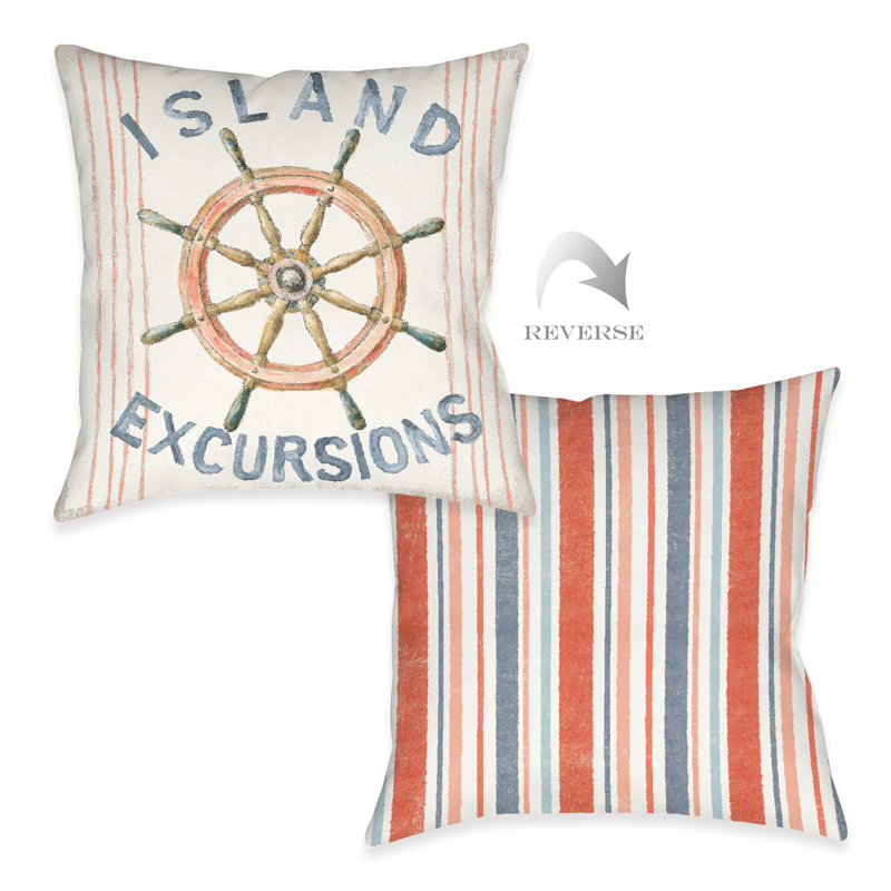 Maritime Wheel Throw Pillow
