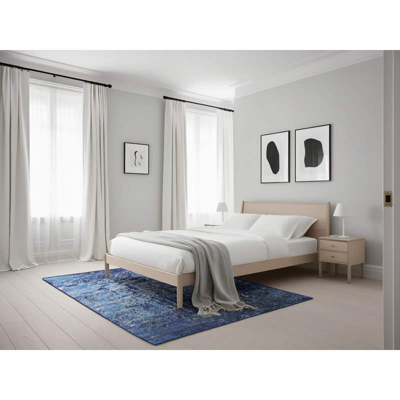 Bursten Abstract Indoor Rug, Rectangle 5' x 7'