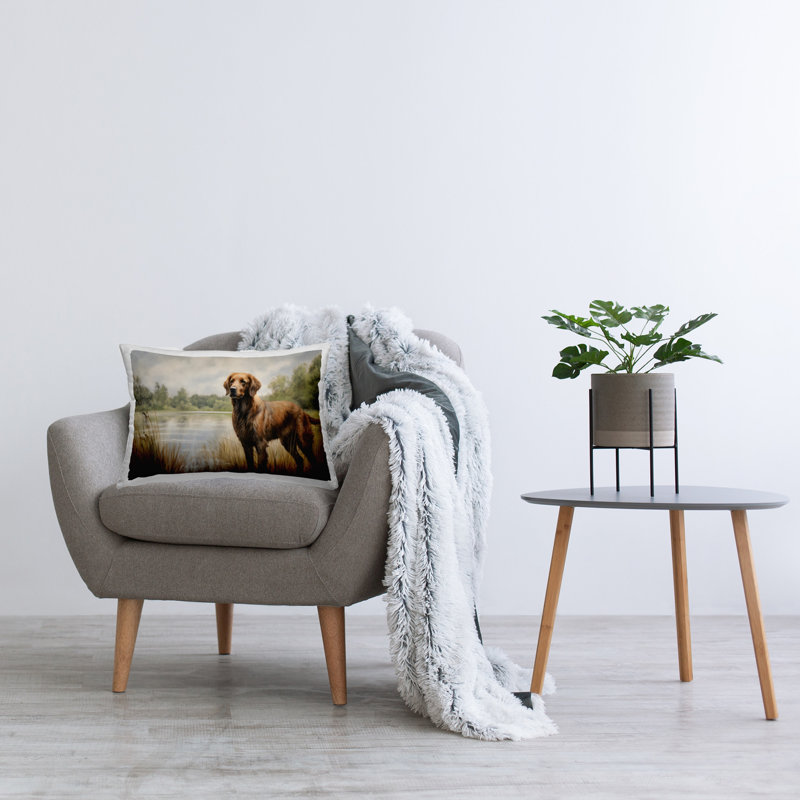 Coussin Retriever par Petal Prints Design