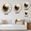 Horloge murale Golden Geometric Glam Full Moon III-1974470054