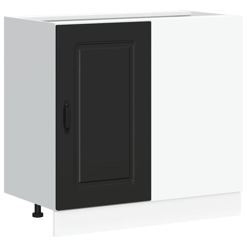 Kitchen Base Cabinet Kalmar Engineered Wood, Black