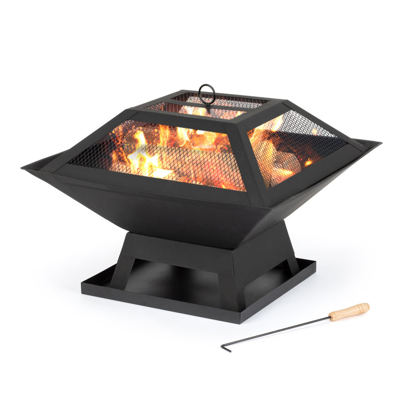 Bumstead Square Cast Iron Smokeless Fire Pit