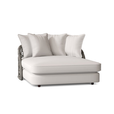 Bali 57'' High-Density Polyethylene (HDPE) Wicker Outdoor Patio Daybed