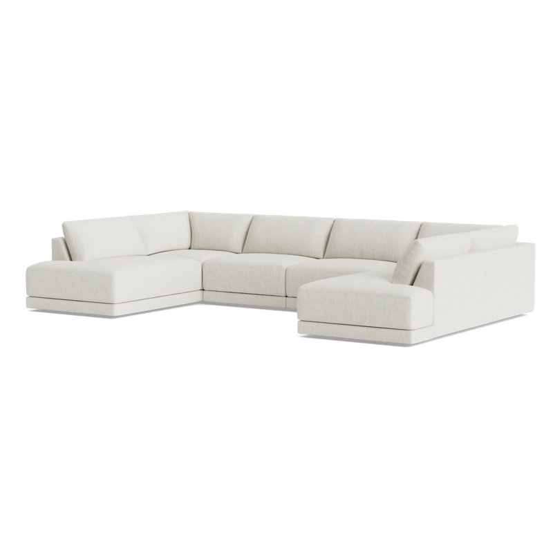 Eva Sectional, Performance Weave - Snow