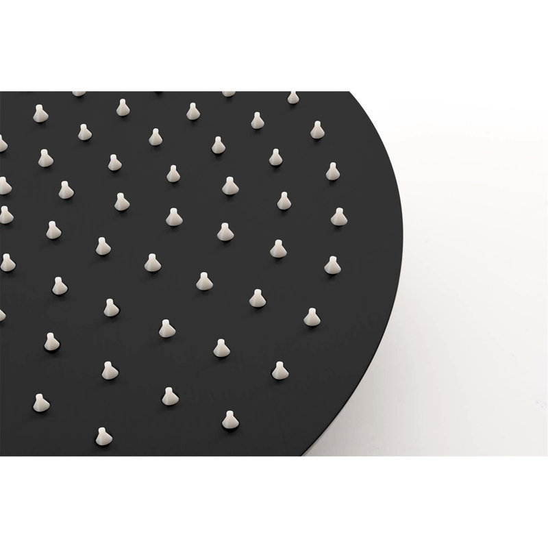 Bathroom Wall Mounted Shower In Matte Black - Crafted With Quality Brass And Stainless Steel, Matte Black
