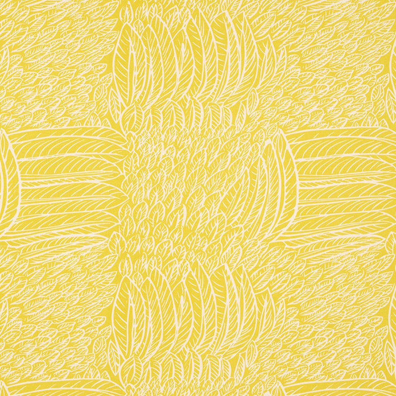 Featherfest Fabric, Citron