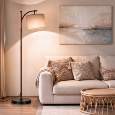 Lampe sur pied traditionnelle RVB avec télécommande changeant de couleur pour la fête dans la chambre à coucher