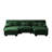 Chenille Modular Sectional Sofa, Oversized U Shape Cloud Couch With 2 Ottomans,Combined 4 Seater Comfy Sofa With Bolster Armrest Pillows-120241311-111721245