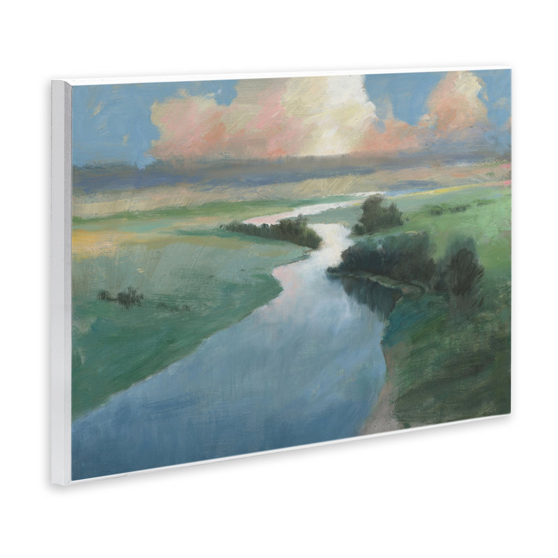 «Stream Landscape in August», art mural sur toile par Wellington Studio, H 10 po x l 15 po