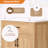 Solid Wood Frame Bathroom Vanity with Resin Sink and Storage