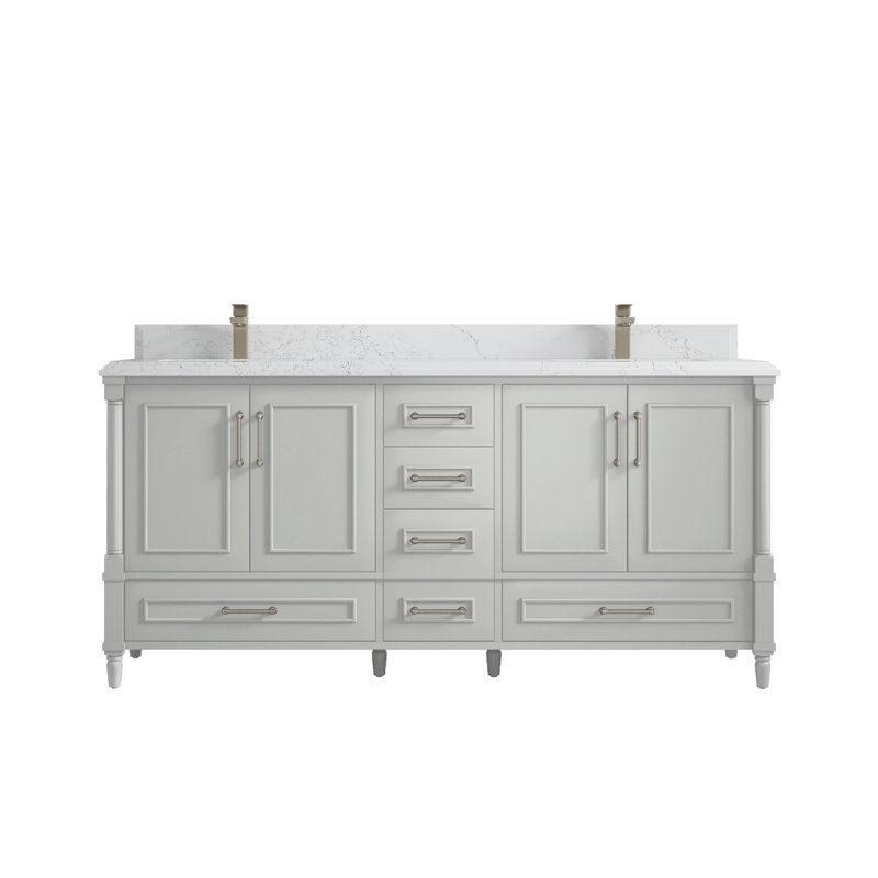 Meuble-lavabo l 72 po x P 22 po x H 36 po Aberdeen, Empira clair