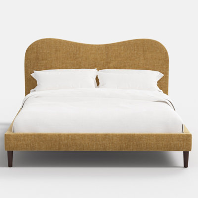 Wave Platform Bed In Pitt Camel