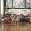 Upholstered Side Chairs with Padded Back-1018588226
