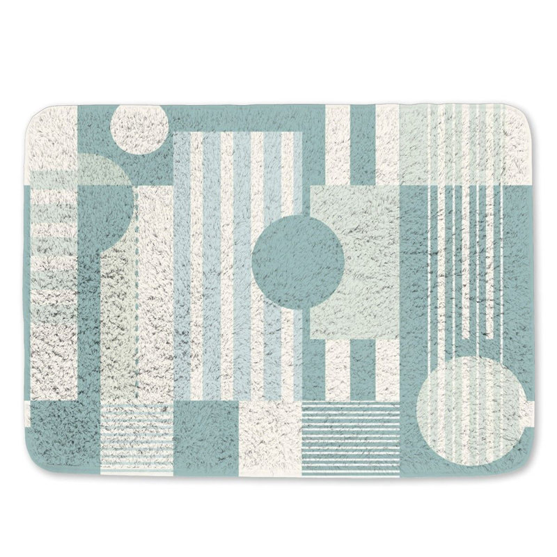 Reveca Microfiber / Microsuede Bath Mat, 17" W x 24" L