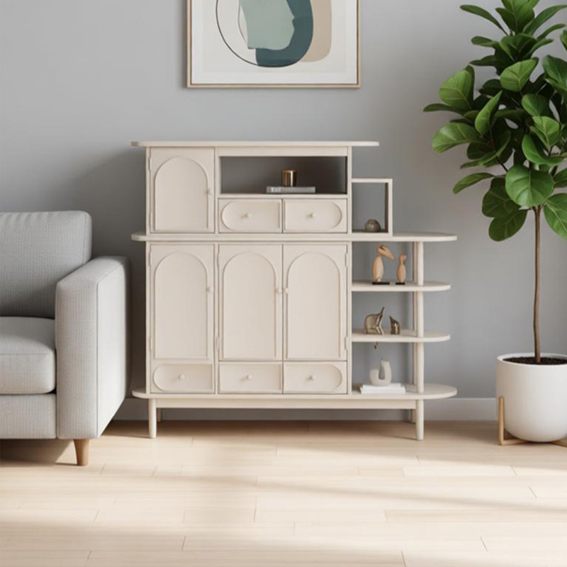 Armoire moderne à double porte d'entrée minimaliste