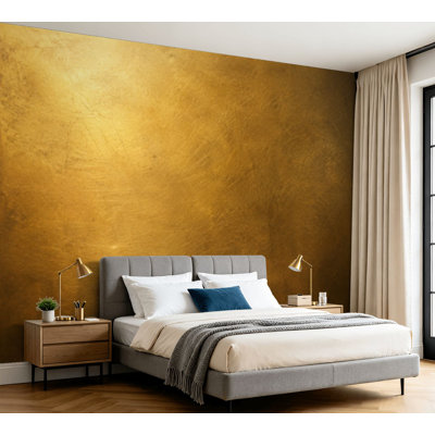 Wall Mural Peel and Stick Wallpaper Vintage bronze copper plate non ferrous metal sheet Self-Adhesive Removable Contact Paper Wall Decor for Living Room Bedroom 100"H x 144"W
