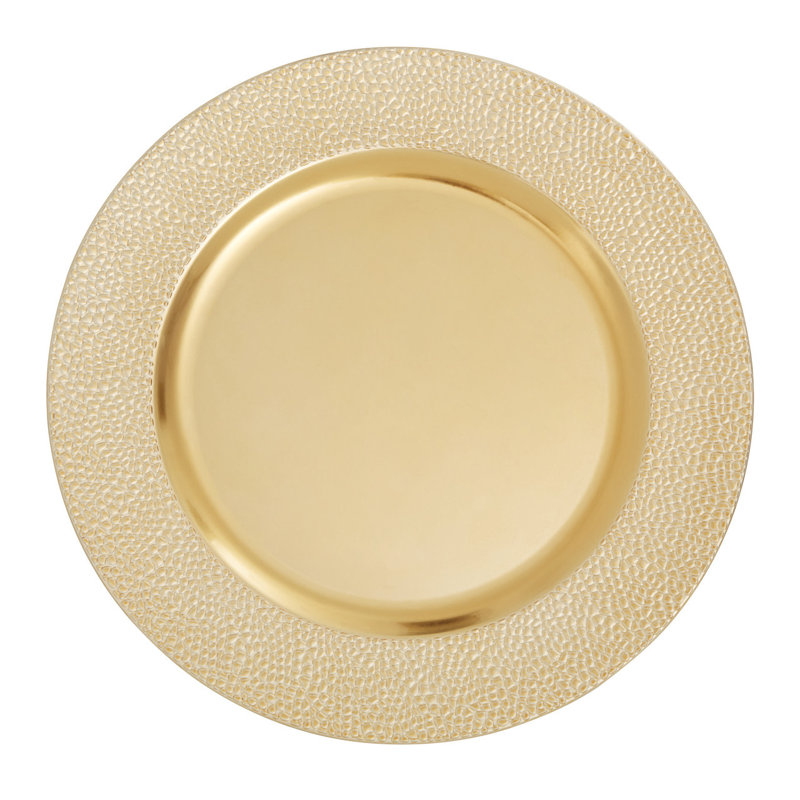 Bocana Solid Colour Charger, Gold