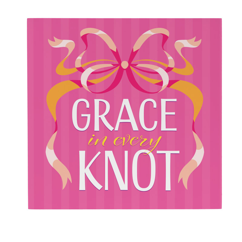 Décoration murale d'intérieur Bunny Blooms, Grace in Every Knot, L 12 po x H 12 po